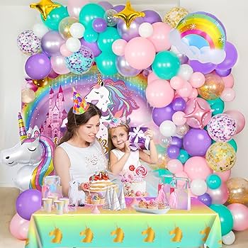 Amazon.co.jp: Winrayk 143ピース パープル ユニコーン 誕生日